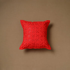 Barmer Applique Cutwork Cushion Cover (16 x 16 in) 13