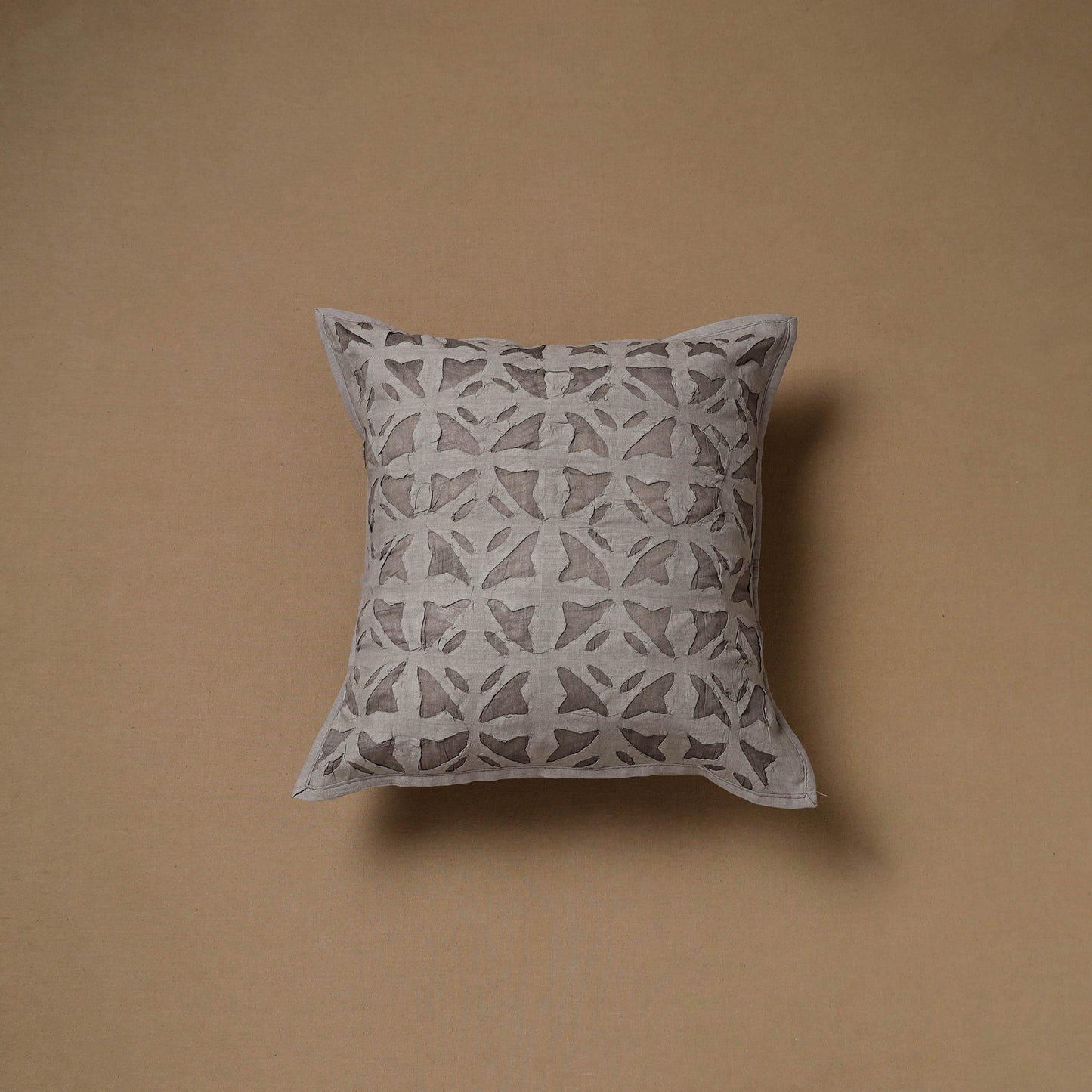 Barmer Applique Cutwork Cushion Cover (16 x 16 in) 12