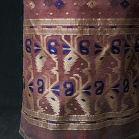 Phulia Jamdani Silk Cotton 2pc Unstitched Dress Material Kurta Set 03