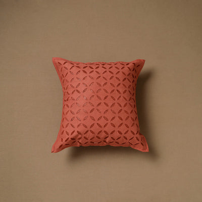 Barmer Applique Cutwork Cushion Cover (16 x 16 in) 10