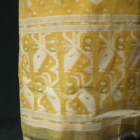 Phulia Jamdani Silk Cotton 2pc Unstitched Dress Material Kurta Set 06