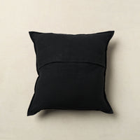 Black - Mirror Work Cotton Hand Embroidery Cushion Cover 25