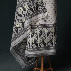 Phulia Jamdani Silk Cotton 2pc Unstitched Dress Material Kurta Set 07