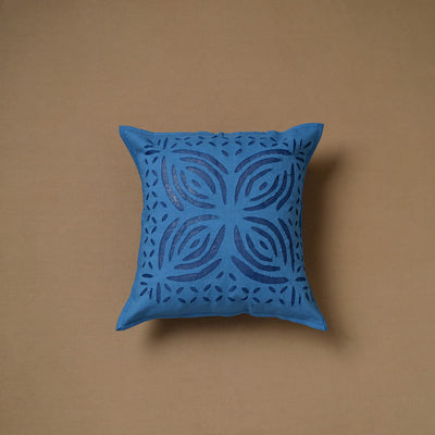 Barmer Applique Cutwork Cushion Cover (16 x 16 in) 07