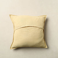 Yellow - Mirror Work Cotton Hand Embroidery Cushion Cover 27