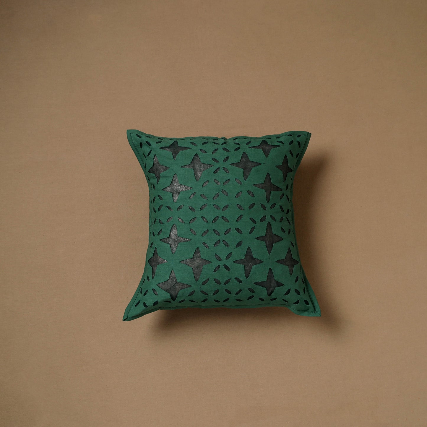 Barmer Applique Cutwork Cushion Cover (16 x 16 in) 06
