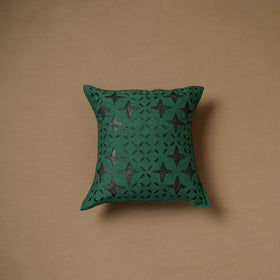 Barmer Applique Cutwork Cushion Cover (16 x 16 in) 06