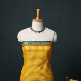 Dharwad Checks Mercerised Cotton 3pc Unstitched Dress Material Suit Set 05