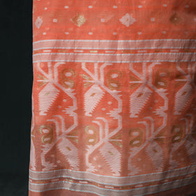 Phulia Jamdani Silk Cotton 2pc Unstitched Dress Material Kurta Set 21