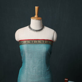 Dharwad Checks Mercerised Cotton 3pc Unstitched Dress Material Suit Set 07