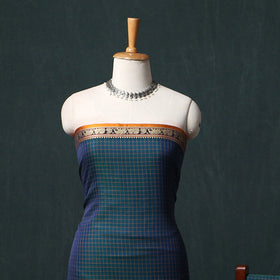 Dharwad Checks Mercerised Cotton 3pc Unstitched Dress Material Suit Set 08