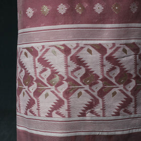 Phulia Jamdani Silk Cotton 2pc Unstitched Dress Material Kurta Set 25