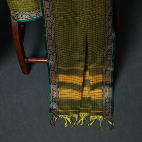Dharwad Checks Mercerised Cotton 3pc Unstitched Dress Material Suit Set 10