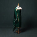 Green - Dharwad Mercerised Cotton 3pc Unstitched Dress Material Suit Set 11
