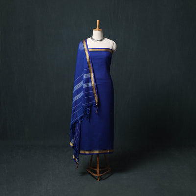 Dharwad Mercerised Cotton 3pc Unstitched Dress Material Suit Set 17