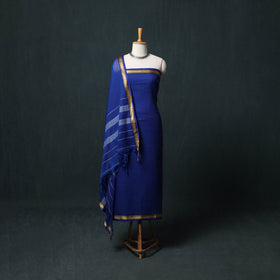 Dharwad Mercerised Cotton 3pc Unstitched Dress Material Suit Set 17