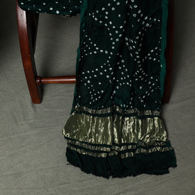Kutch Bandhani Tie-Dye Modal Silk Unstitched Dress Material Suit Set 02