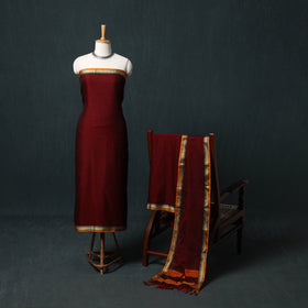 Dharwad Mercerised Cotton 3pc Unstitched Dress Material Suit Set 18