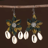 Alisha Fabart Phool Kali Shell Earrings