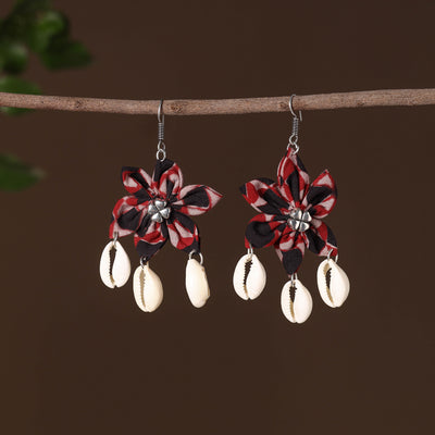 Sadhvi Fabart Phool Kali Shell Earrings