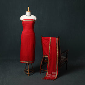 Dharwad Mercerised Cotton 3pc Unstitched Dress Material Suit Set 19
