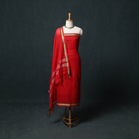 Dharwad Mercerised Cotton 3pc Unstitched Dress Material Suit Set 19