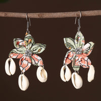 Sonam Fabart Phool Kali Shell Earrings