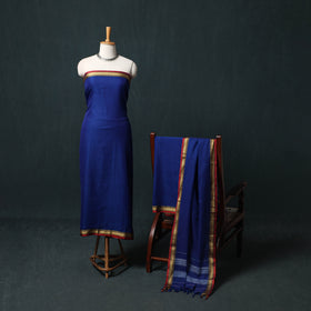 Dharwad Mercerised Cotton 3pc Unstitched Dress Material Suit Set 22