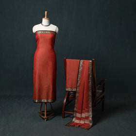 Dharwad Mercerised Cotton 3pc Unstitched Dress Material Suit Set 24