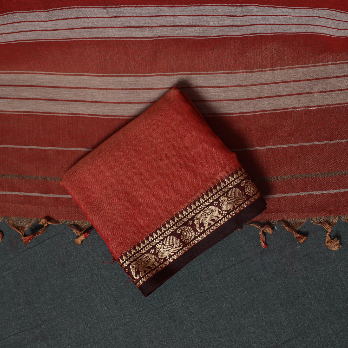 Dharwad Mercerised Cotton 3pc Unstitched Dress Material Suit Set 24
