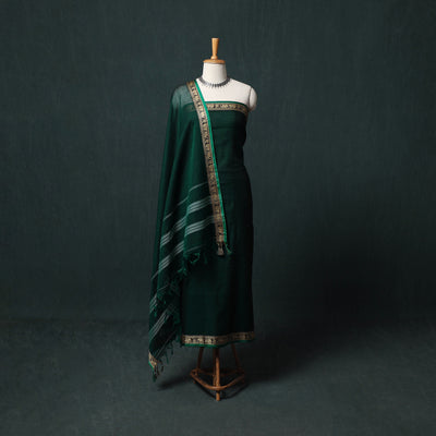 Dharwad Mercerised Cotton 3pc Unstitched Dress Material Suit Set 26