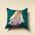 Green Cotton Hand Batik Cushion Cover