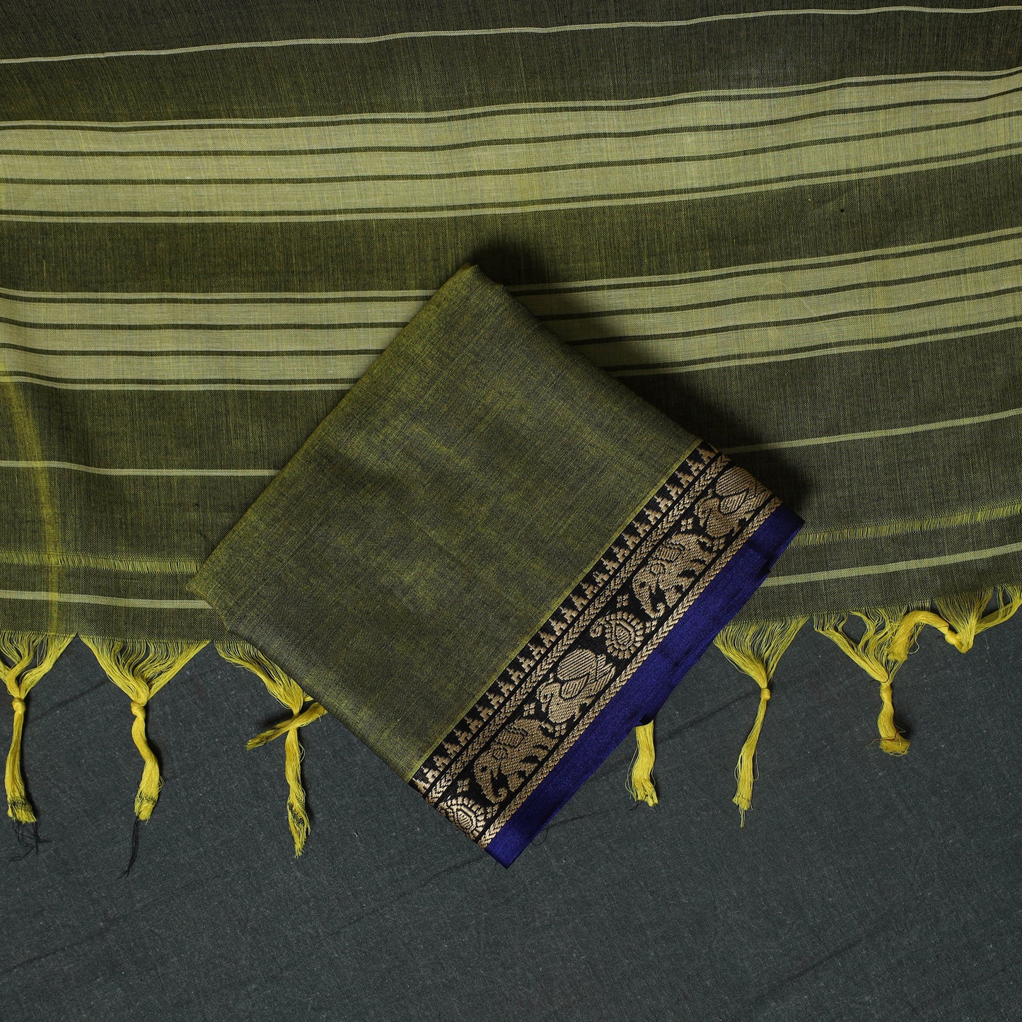 Dharwad Mercerised Cotton 3pc Unstitched Dress Material Suit Set 27