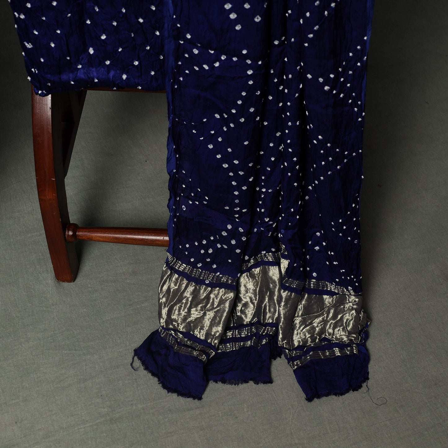 Kutch Bandhani Tie-Dye Modal Silk Unstitched Dress Material Suit Set 12