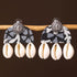 Anay Handcrafted GS & Shell Work Fabart Earrings