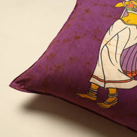 Purple - Pure Cotton Hand Batik Cushion Cover (18 x 18 in) 11