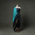 Kutch Bandhani Tie-Dye Modal Silk Unstitched Dress Material Suit Set 14