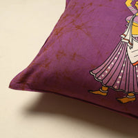 Purple - Pure Cotton Hand Batik Cushion Cover (18 x 18 in) 17