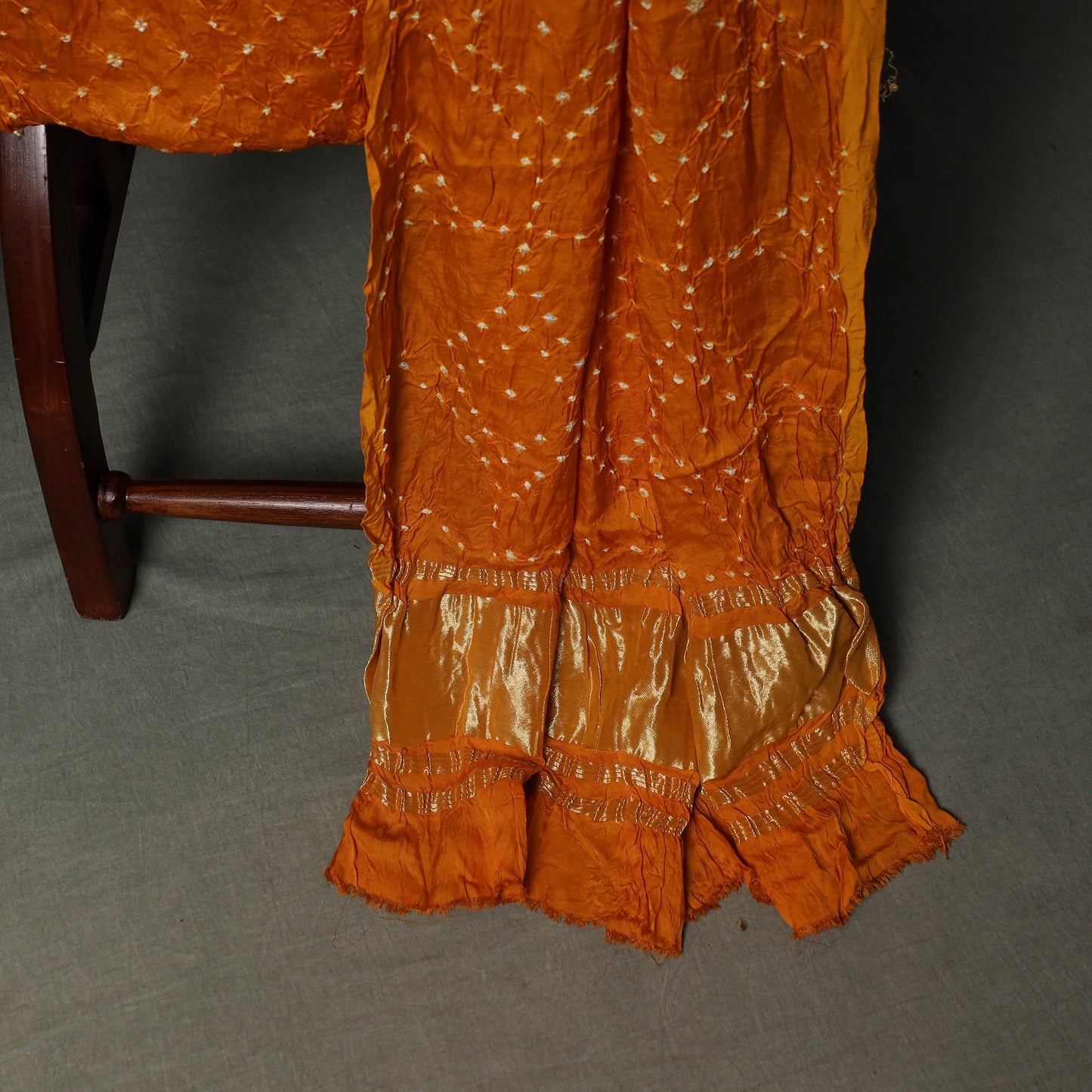 Kutch Bandhani Tie-Dye Modal Silk Unstitched Dress Material Suit Set 15