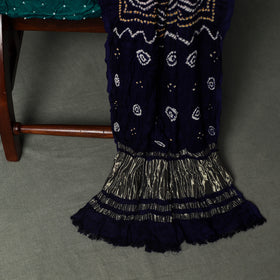 Kutch Bandhani Tie-Dye Modal Silk Unstitched Dress Material Suit Set 16