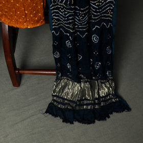 Kutch Bandhani Tie-Dye Modal Silk Unstitched Dress Material Suit Set 17