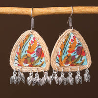 Navya Handcrafted Fabart Jute Earrings