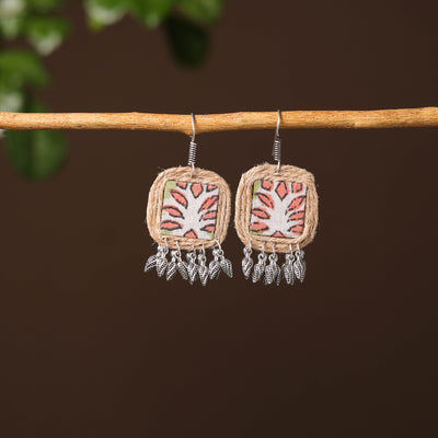 Kamya Handcrafted Fabart Jute Earrings