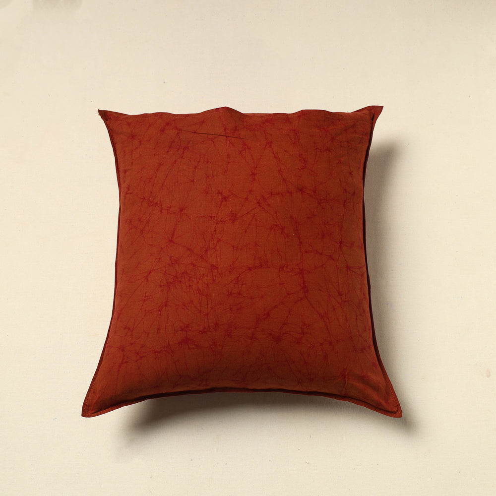 Red - Pure Cotton Hand Batik Cushion Cover (18 x 18 in) 37