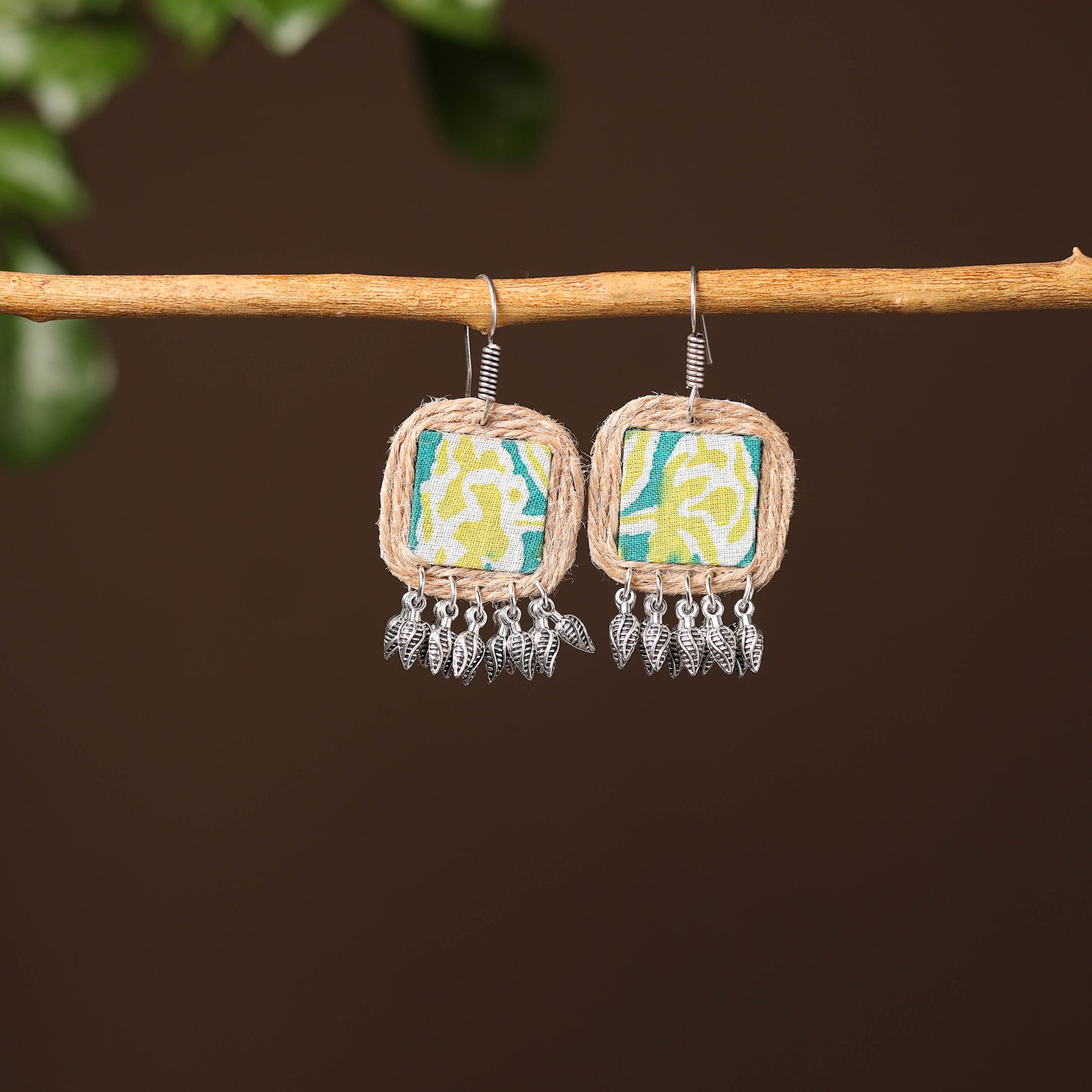 Namrata Handcrafted Fabart Jute Earrings