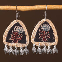 Shifa Handcrafted Fabart Jute Earrings