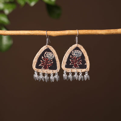 Shifa Handcrafted Fabart Jute Earrings