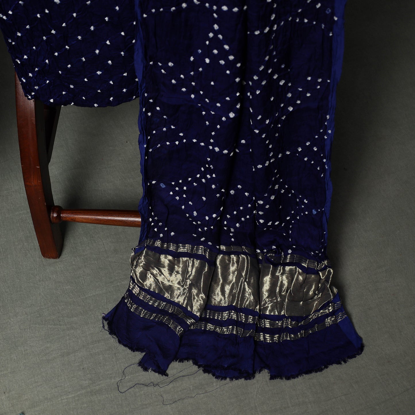 Kutch Bandhani Tie-Dye Modal Silk Unstitched Dress Material Suit Set 20