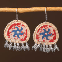 Alisha Handcrafted Fabart Jute Earrings