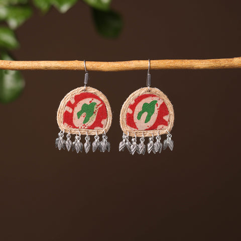 Anshika Handcrafted Fabart Jute Earrings